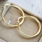 Large Gold Hoop Earrings