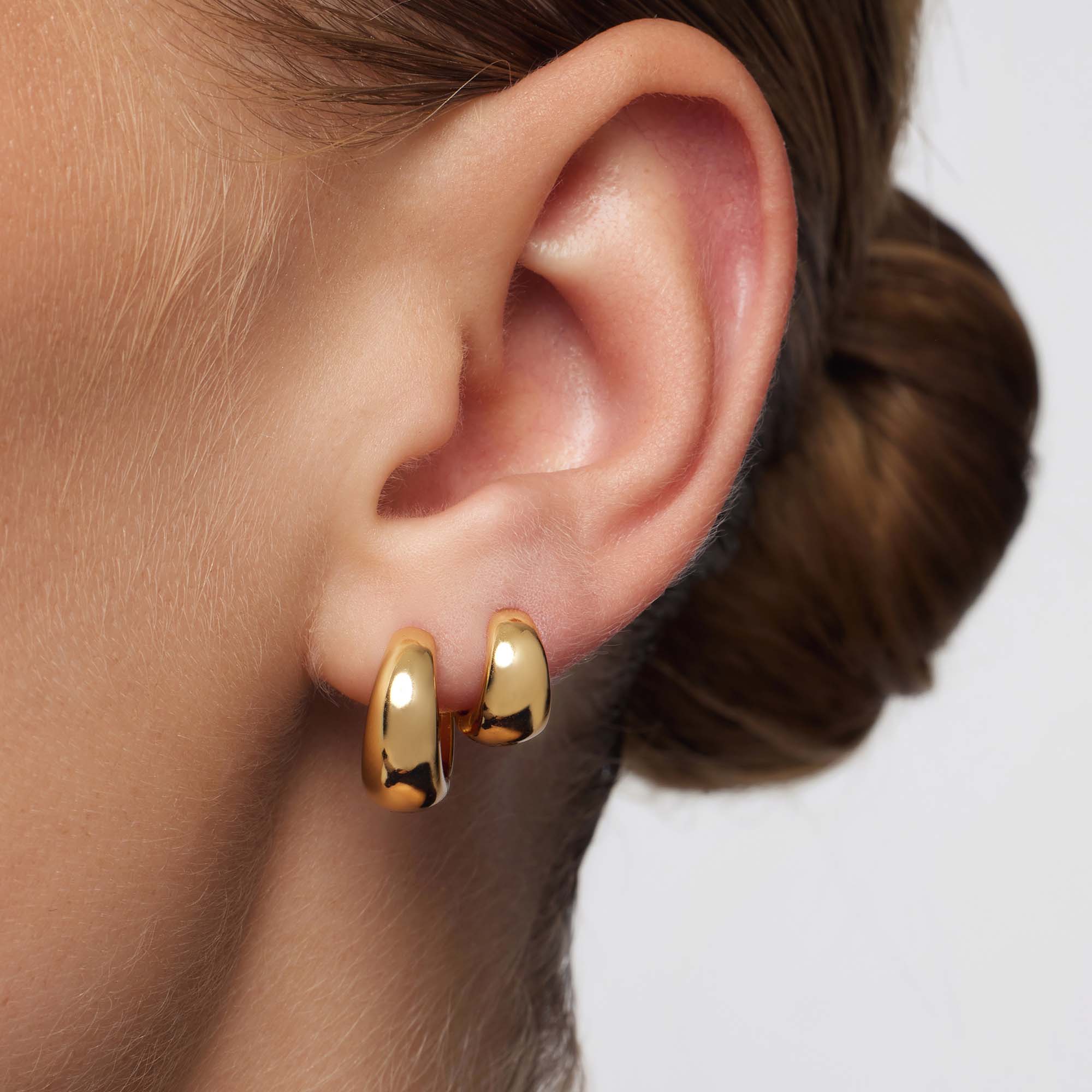 Mini Pneumatic Hoop Earrings