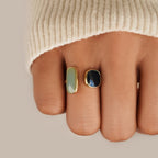 Wrap Ring with Aquamarine