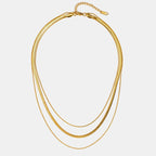 Gold Multi-Layer Chain Necklace