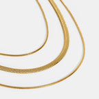 Gold Multi-Layer Chain Necklace